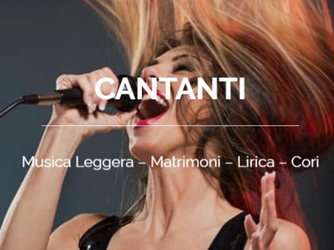 cantanti- Musica Leggera &ndash; Matrimoni &ndash; Lirica &ndash; Cori